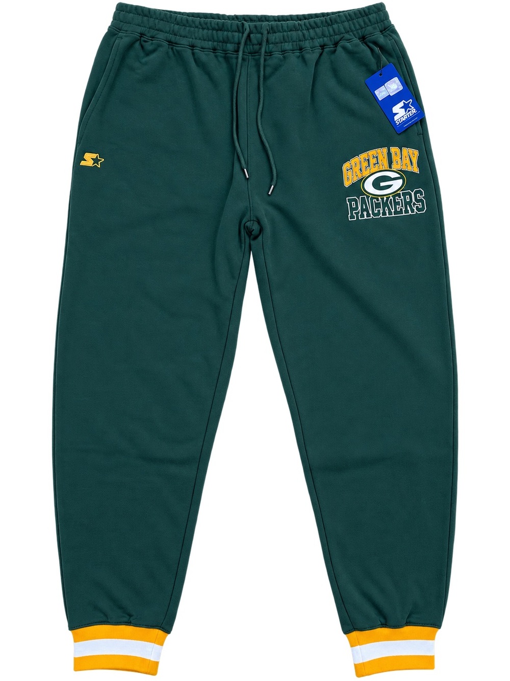 Starter Green Bay Packers Blitz Fleece Jogger Pants Men's 3XL Green NWT Flaw